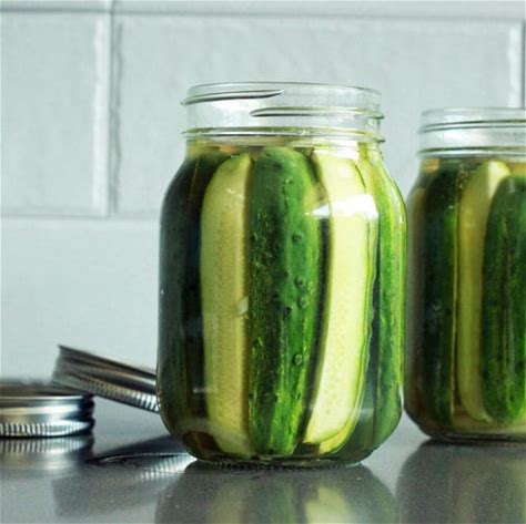 homemade-kinda-sorta-sour-pickles-recipe-alton image