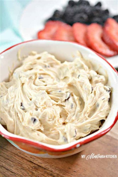 easy-fruit-dip-peanut-butter-chocolate-chip-low image