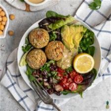 easy-baked-falafel-recipe-sweet-simple-vegan image