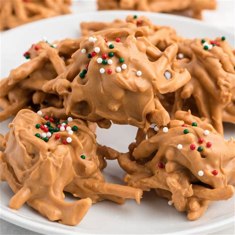 no-bake-peanut-butter-haystack-cookies-balancing image