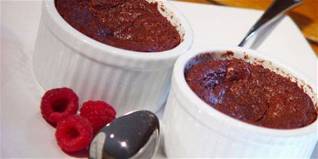 molten-chocolate-lava-cakes-with-caramel-sauce image