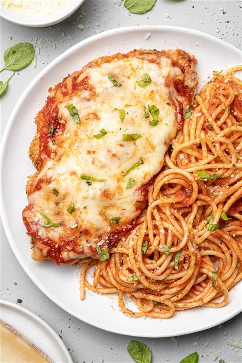 easy-healthy-baked-chicken-parmesan-the-clean image