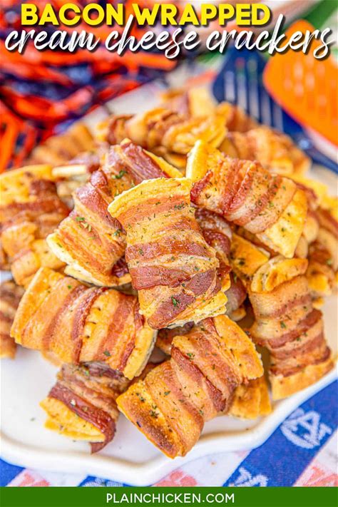 bacon-wrapped-cream-cheese-crackers-plain-chicken image