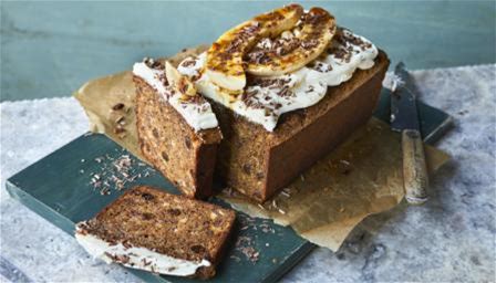 banana-loaf-with-cream-cheese-icing-recipe-bbc-food image