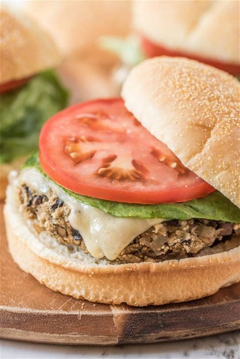 mushroom-veggie-burgers-recipegirl image