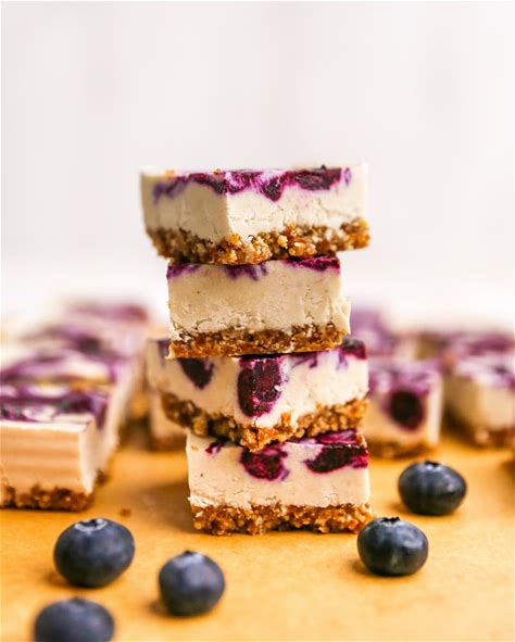 vegan-blueberry-cheesecake-bars-eating-bird-food image