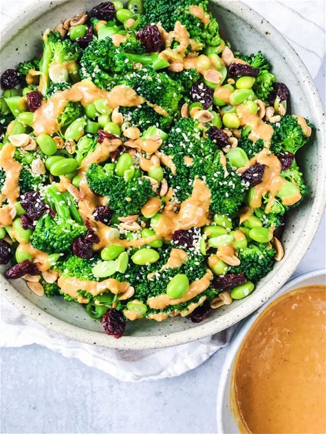 broccoli-salad-with-thai-peanut-dressing-vegan image
