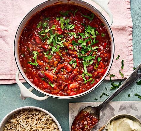 easy-vegetarian-chilli-recipe-bbc-good-food image