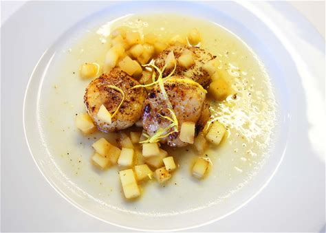 butter-seared-scallops-with-apple-pan-sauce-inspired image