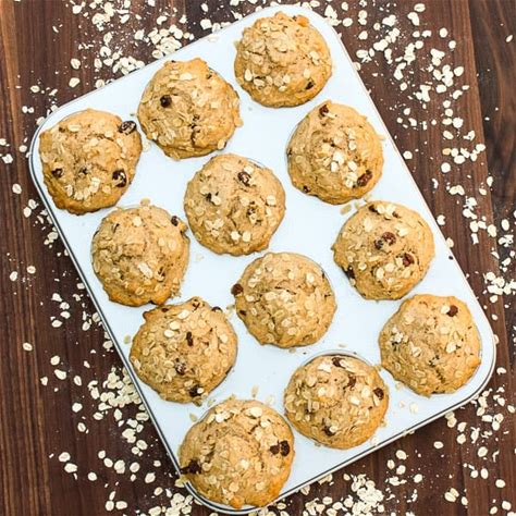 leftover-oatmeal-muffins-with-raisins-recipe-the image