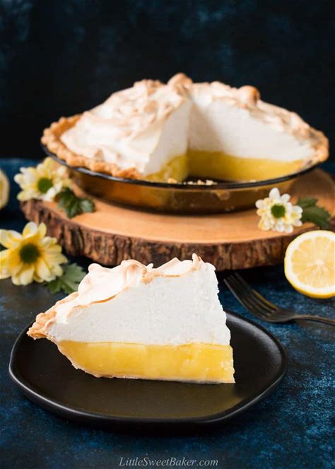 homemade-lemon-meringue-pie-recipe-little-sweet image