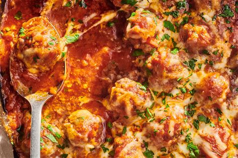 cheesy-meatball-casserole-recipe-without-pasta image