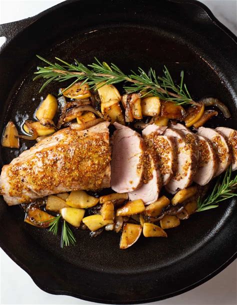 roasted-pork-tenderloin-with-apples-and-mustard-sauce image