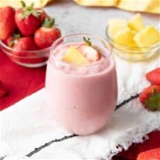 strawberry-pineapple-smoothie-beaming-baker image