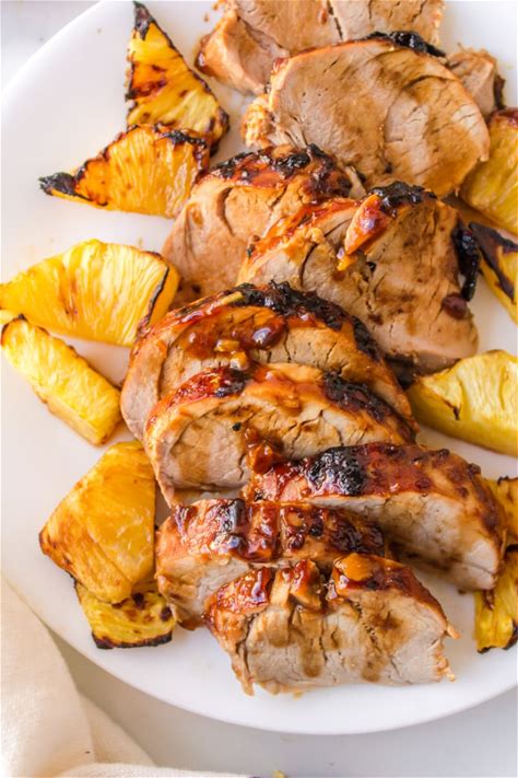 glazed-pork-tenderloin-with-pineapple-recipe-girl image
