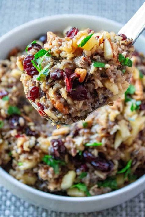 wild-rice-pilaf-with-cranberries-pecans-and-apples image