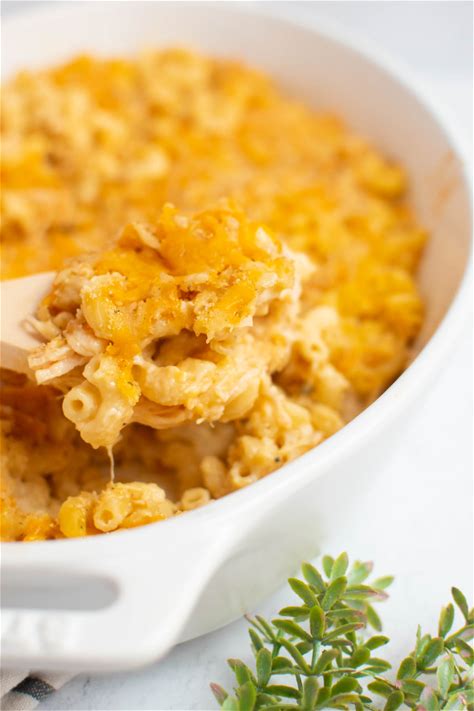 easy-and-cheesy-chicken-macaroni-casserole image