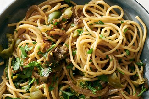 winter-pasta-with-olives-herbs-and-lemon image