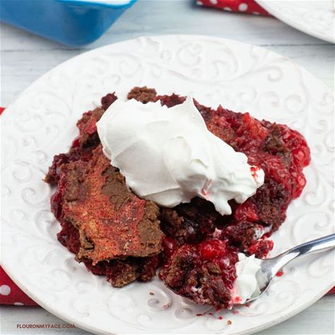 red-velvet-dump-cake-recipe-flour-on-my-face image