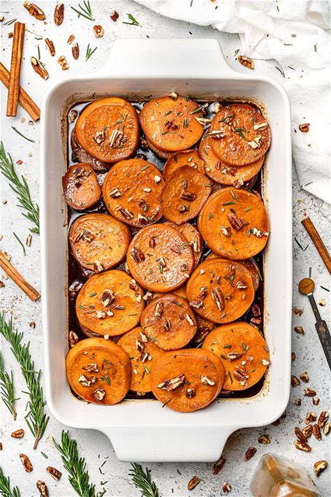 candied-sweet-potatoes-life-made-sweeter-vegan image