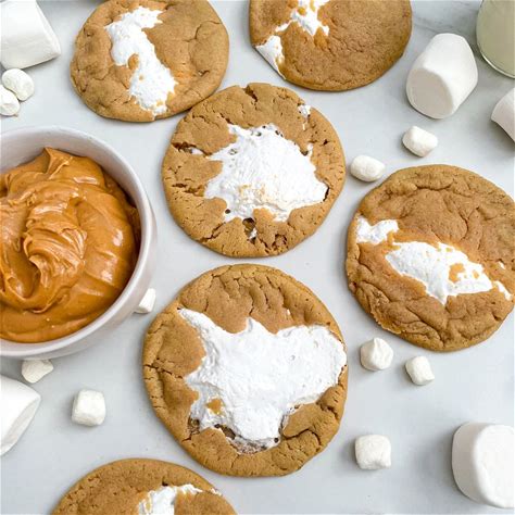 fluffernutter-cookies-peanut-butter-and-marshmallow image