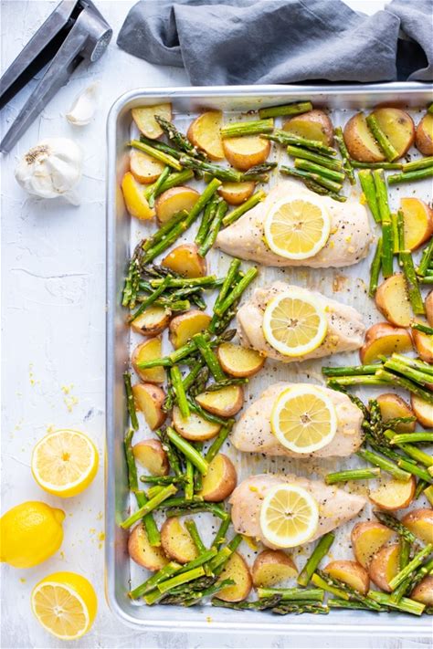 baked-lemon-garlic-chicken-asparagus-evolving image