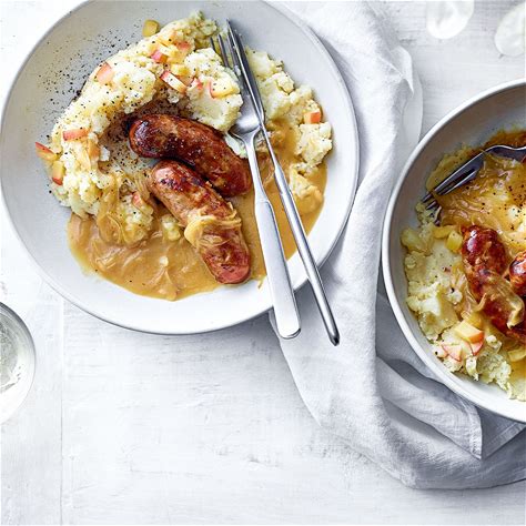 sausages-with-apple-and-parsnip-mash image