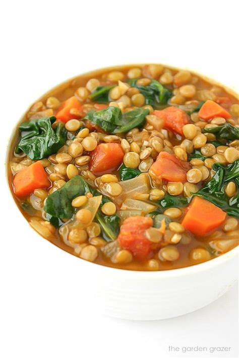 lentil-spinach-soup-easy-vegan-the-garden-grazer image
