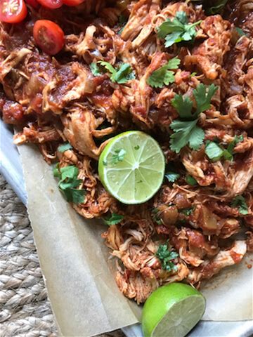 slow-cooker-mexican-shredded-chicken-the image