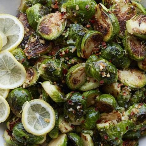 sauted-brussels-sprouts-recipe-lemon-garlic-butter image