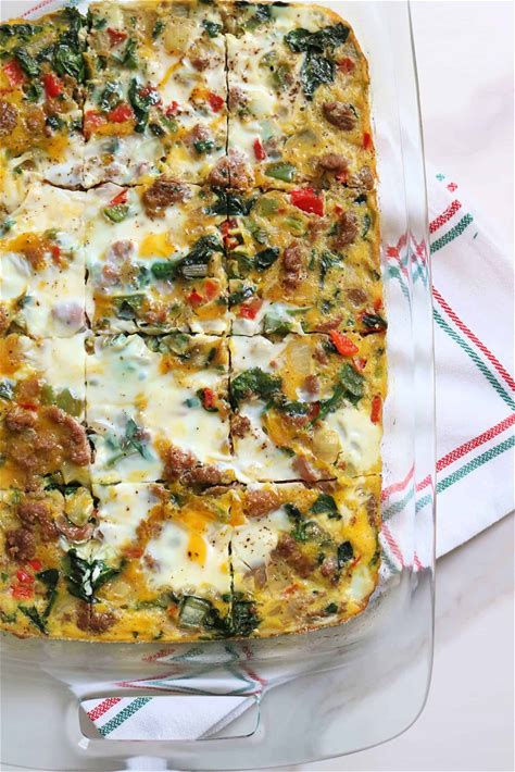 sausage-and-egg-whole30-breakfast-casserole-kindly image