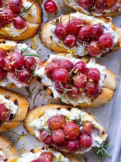 roasted-grape-and-whipped-goat-cheese-crostini image