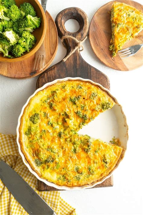 easy-and-delicious-cheddar-broccoli-breakfast-quiche image