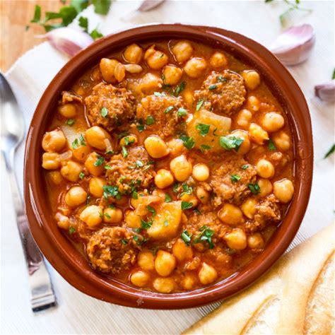 spanish-chickpea-chorizo-stew-potaje-de image
