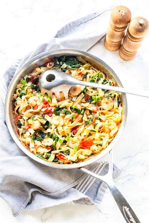 shrimp-spinach-pasta-quick-and-simple-recipe-fast image