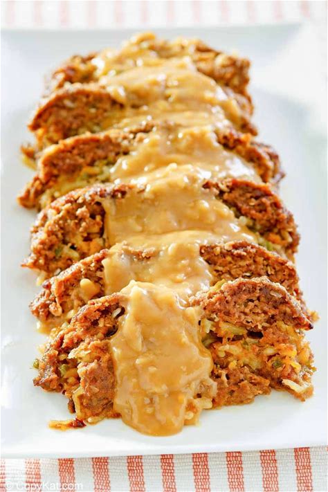 hashbrown-and-cheese-stuffed-meatloaf-with-gravy image