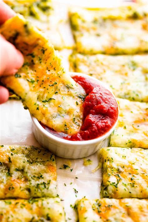 cheesy-keto-zucchini-breadsticks-diethood image