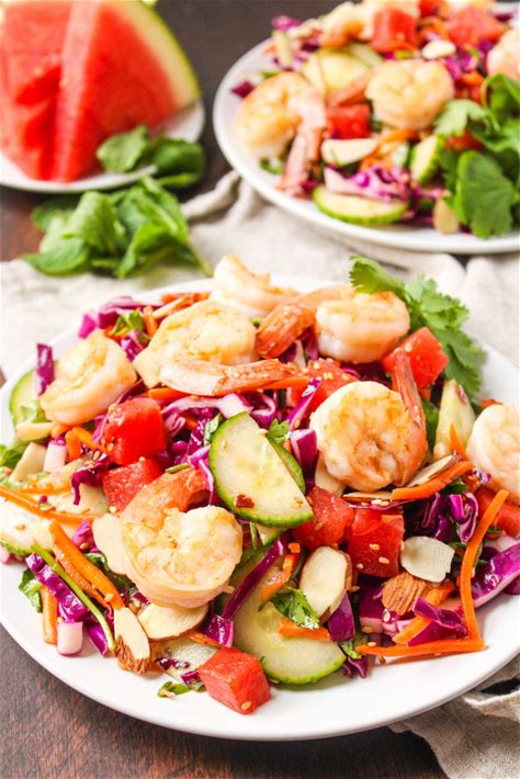 sesame-shrimp-and-watermelon-salad image