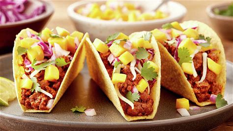 beef-tacos-with-mango-salsa-mexican-recipes-old-el image