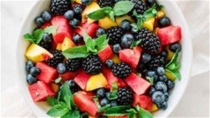 fruit-salad-with-honey-mint-dressing-ricola image