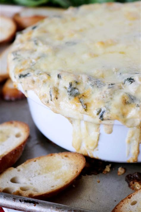 hot-spinach-artichoke-dip-with-fresh-spinach-the image