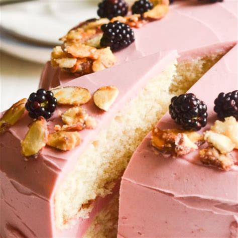 almond-layer-cake-with-blackberry-buttercream image
