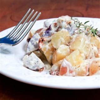potato-salad-with-sundried-tomatoes-and-bacon image