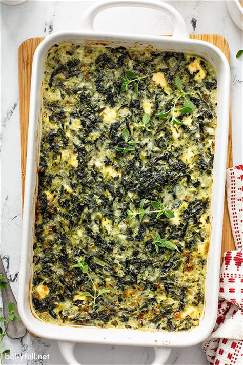 spinach-casserole-recipe-with-feta-cheese-belly-full image
