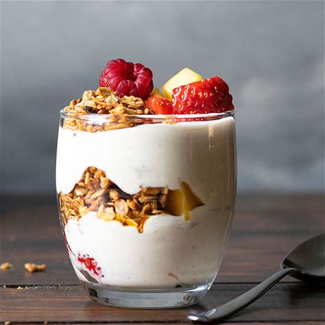 yogurt-parfait-recipe-with-honey-and-fruits-the image