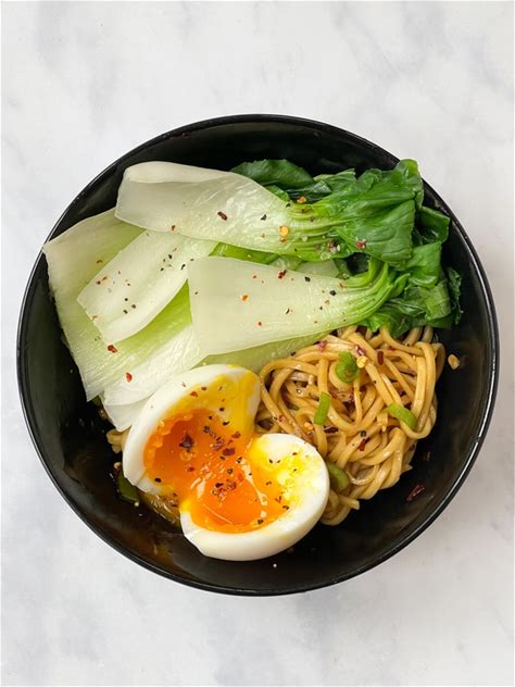 hot-oil-noodles-with-pak-choi-egg-my-fussy-eater image