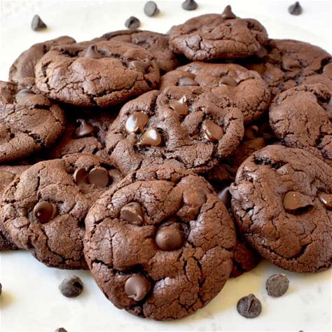 fudgy-chocolate-cookies-with-cocoa-powder-simple image