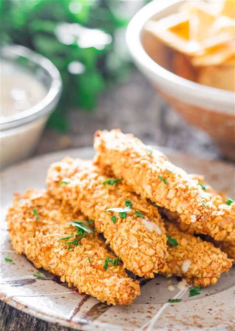 oven-fried-breaded-chicken-tenders-with-maple image
