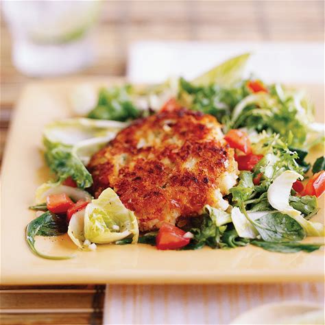 crab-cakes-with-spring-green-salad-and-lime image
