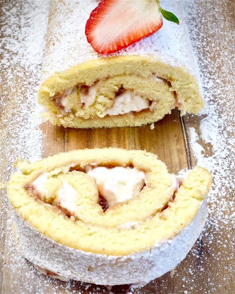tastegreatfoodie-strawberry-cheesecake-roll image